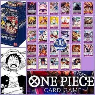 ใหม่!! One Piece Card Game ของแท้ จาก Bandai แบบ Single แยกใบ สีม่วง เบอร์ 91 - 119 มี C , UC และ R Series Op-01 วันพีช