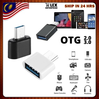 อะแดปเตอร์แปลง OTG Micro USB type-c เป็น USB 2.0 3.0 สําหรับ Android type-c Phone เป็นเครื่องพิมพ์ แท็บเล็ต เกมคอนโซล