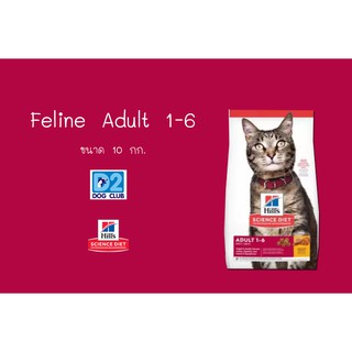 Hills feline adult original  optimal care อาหารแมวแบบเม็ด อาหารแมวโตทุกสายพันธุ์ 10 kg04839