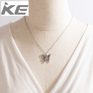 Japan and South Korea Simple Butterfly Necklace Punk Hip Hop Clavicle Chain Women for girls fo