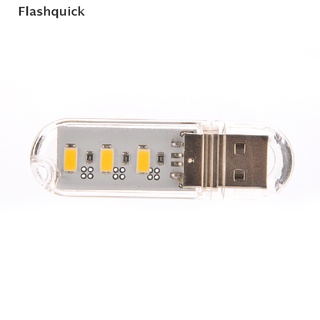 [Flashquick] พวงกุญแจไฟกลางคืน Led 3 ดวง รูปตัว U ชาร์จสาย Usb พร้อมฝาครอบ ขนาดพกพา