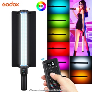 【fash】Godox LC500R RGB LED Video Light Stick 2500K-8500K CCT Mode 360° Full Color 14 FX Lighting Effects CRI 96 TLCI 98 Accurate Color 0-100% Dimmable Music Mode Max. Power 23W with Remote Control &amp; Barndoor