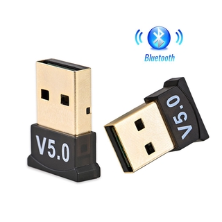 อะแดปเตอร์รับส่งสัญญาณเสียงเพลง บลูทูธไร้สาย USB 5.0 MINI BT5.0 สําหรับคอมพิวเตอร์ PC แล็ปท็อป แท็บเล็ต