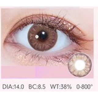 (1pair)(20.MAY.25)GEM Series,14.0mm，CLAMIDO brand,(grade0.0-8.0),Contact Lens yearly use(chocolate)