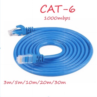 ภาพหน้าปกสินค้า🔥🔥พร้อมส่ง LAN สายแลน CAT6 สายเคเบิลเครือข่ายเนทเวิร์ค Router/network 3m/5m/10m/20m/30m CAT6 หัว RJ45 Gigabit Ethernet ที่เกี่ยวข้อง