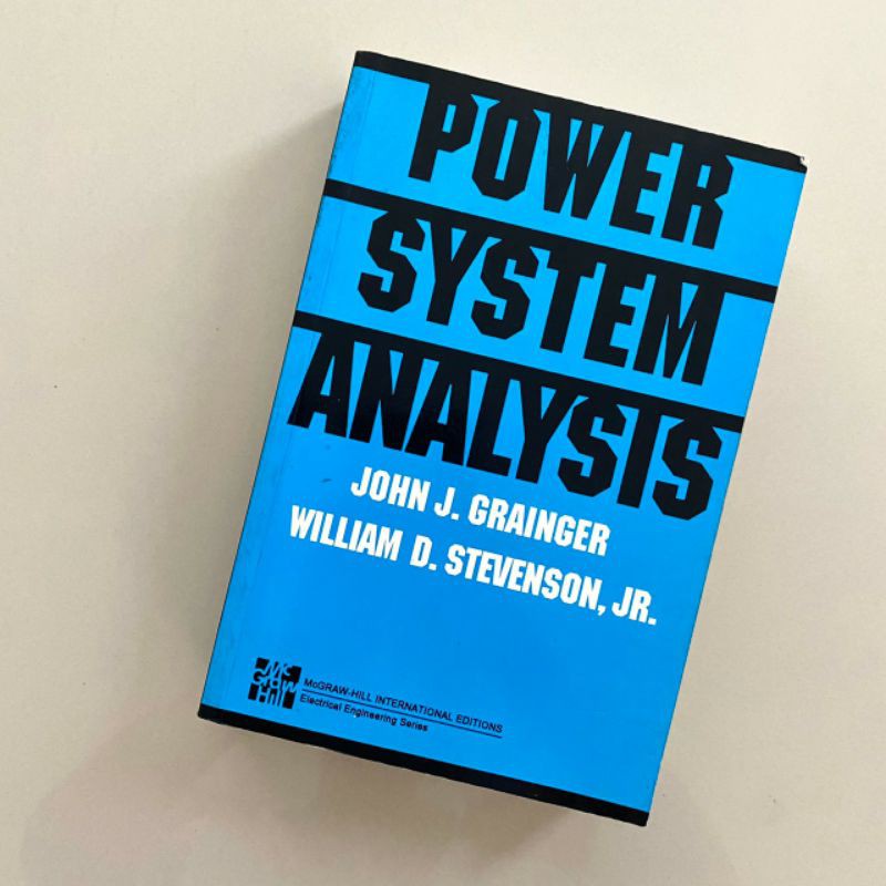 POWER SYSTEM ANALYSIS ,JOHN J. GRAINGER/WILLIAM D. STEVENSON Shopee