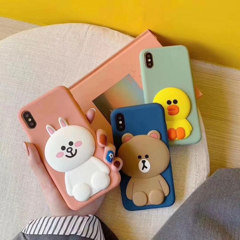 พร้อมส่ง-เคสซัมซุง-samsung-a8-2018-a8plus-a8-2018-a9-a9pro-a9-2018-a01core-a02-m02-a02s-หมีบราว-โคนี่-แซลลี่