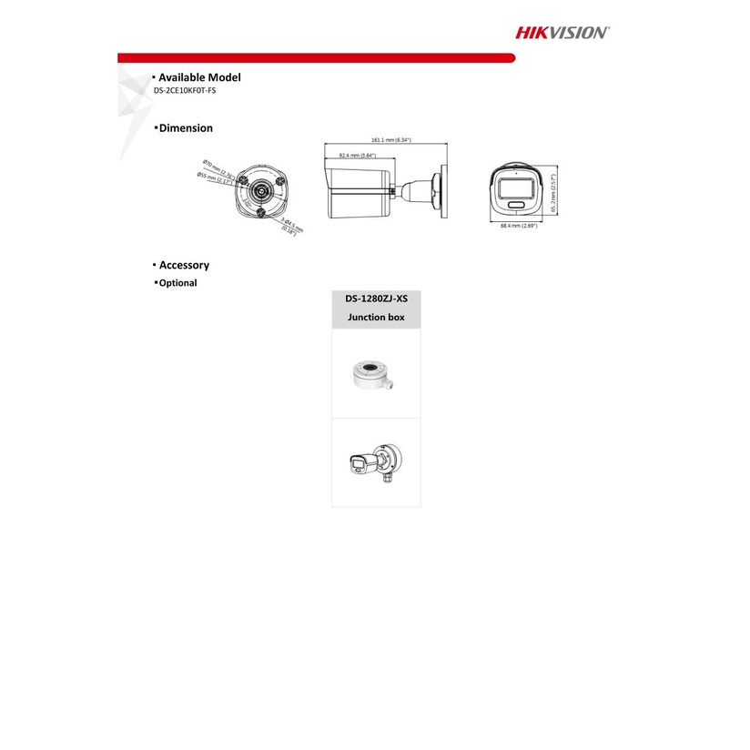 hikvision-กล้องวงจรปิด-ความละเอียด-5-ล้านพิกเซล-รุ่น-ds-2ce10kf0t-fs-มีไมค์-ภาพสี-24-ชม