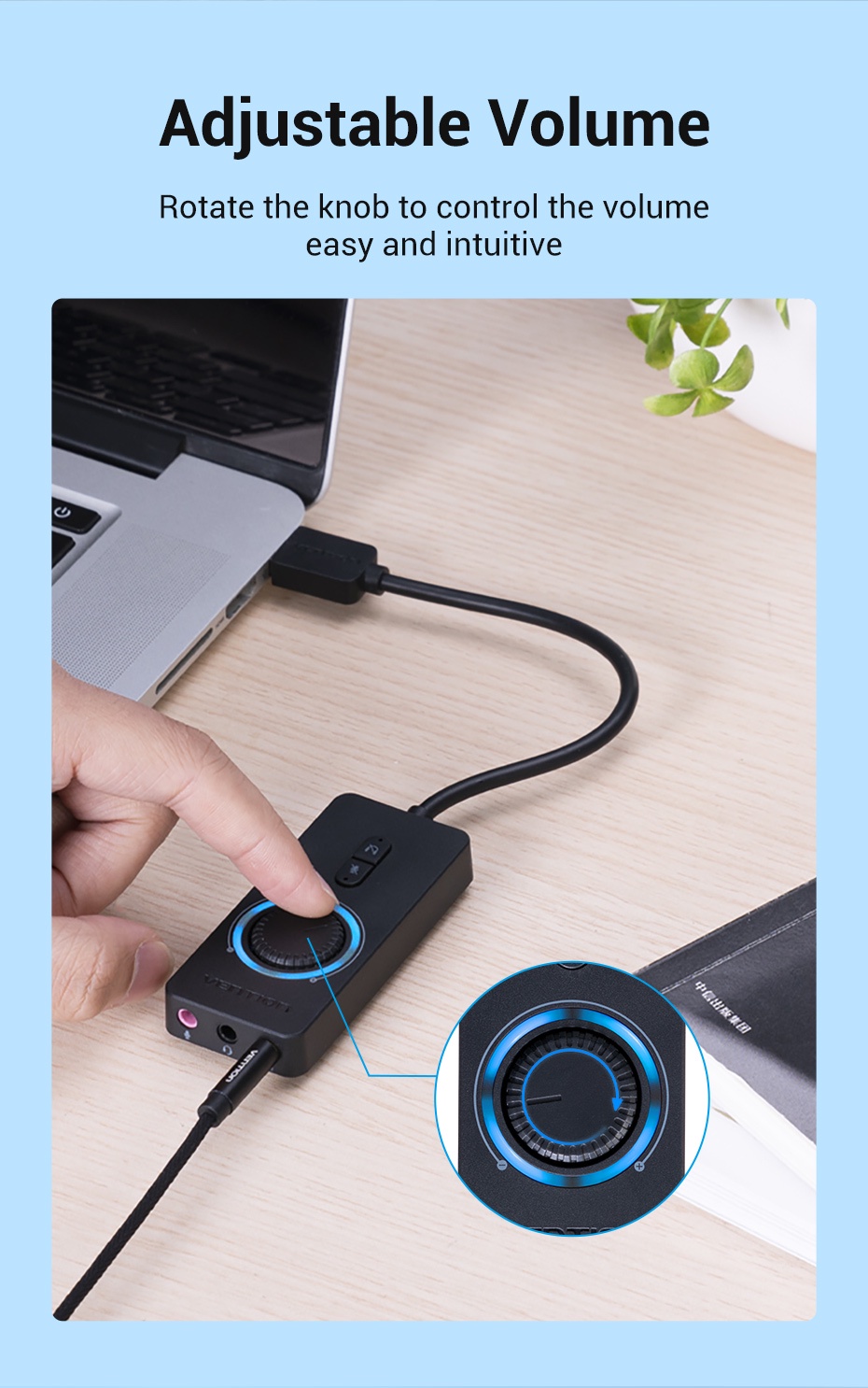 เกี่ยวกับสินค้า Vention อะแดปเตอร์เสียงสเตอริโอภายนอก USB To 3.5 มม. พร้อมปุ่มควบคุมระดับเสียง สําหรับลําโพง แล็ปท็อป เพิ่มประสิทธิภาพเสียง เดสก์ท็อป PS4 ชุดหูฟัง ลำโพง ไมโครโฟน สายสัญญาณเสียง