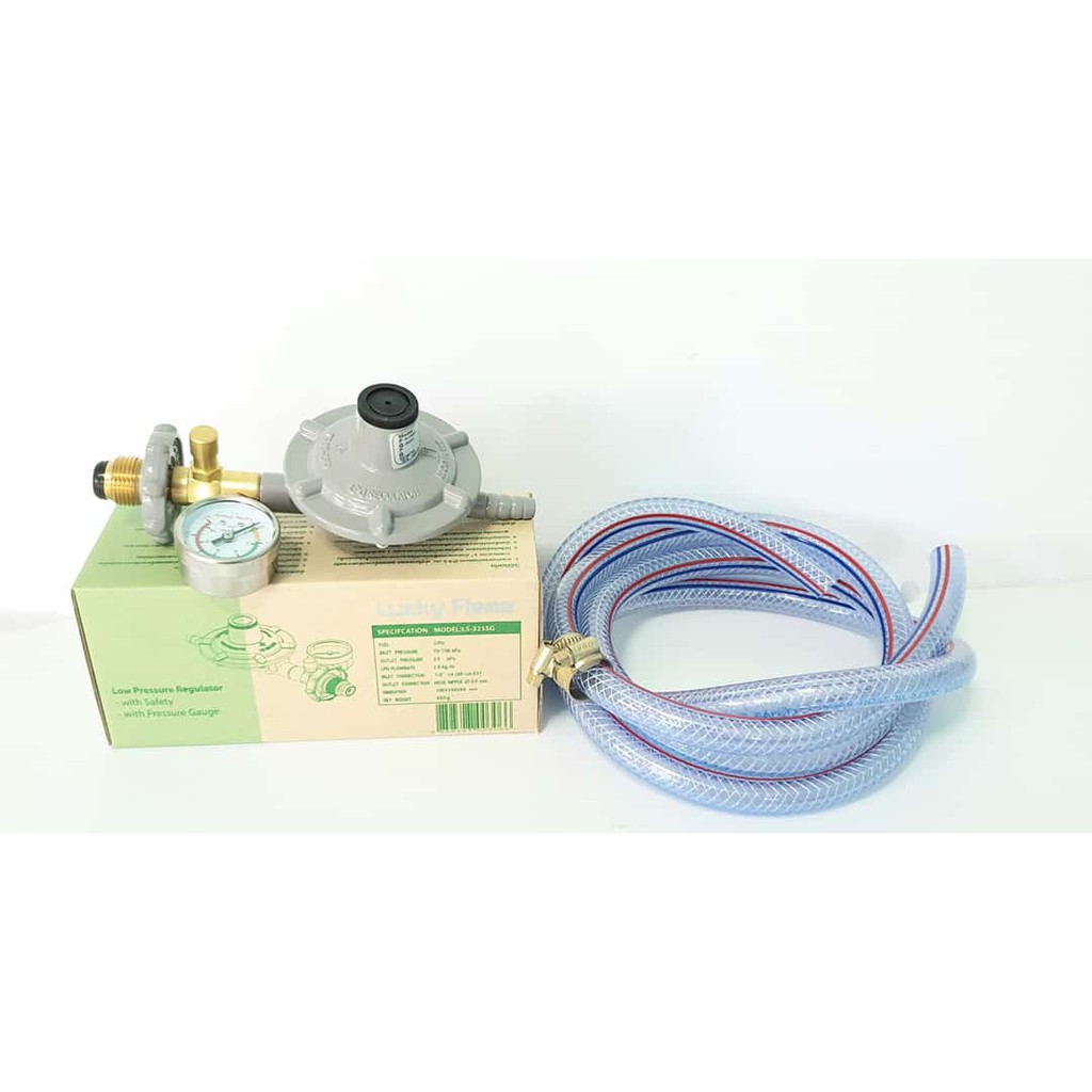 ชุดหัวปรับแรงดันต่ำlucky flame รุ่น LS-325SG มีระบบเซฟตี้มีเกจ์วัด ...