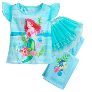 ชุดนอน Ariel Deluxe Tutu Sleep Set for Girls ไซส์ 5/6 และ 7/8 จาก Disneystore อเมริกา