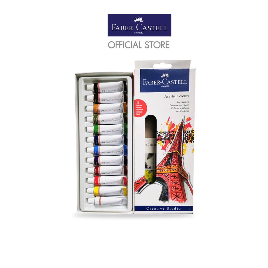 faber-castell-acrylic-color-12-สี-สีอคริลิค-12-สี