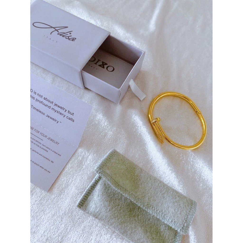 adizo-เครื่องประดับเคลือบ-ทองแท้-18k-กำไล-normal-hoop-bangle