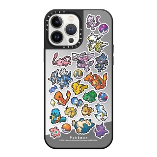 (พร้อมส่ง)13ProMax/13Pro/12ProMax/12/12Pro Casetify Pixel Pokemon Sticker Mania Mirror Case