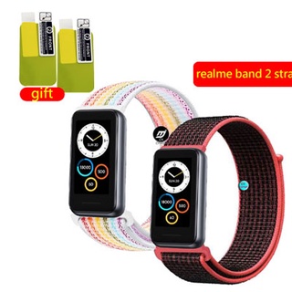 สายนาฬิกา realme band 2 สาย realme band2 สายรัดข้อมือไนลอน สำหรับ realme band 2 นาฬิกาอัฉริยะ