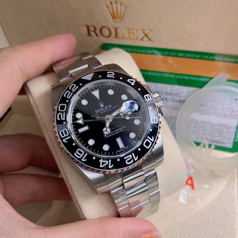 นาฬิกา-rolex-gmt-งาน-cc-เหมือนแท้ทุกจุด-งานเป๊ะ