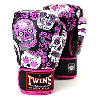[ของแท้ 100%] นวมชกมวย Twins Pink Skull Boxing Gloves
