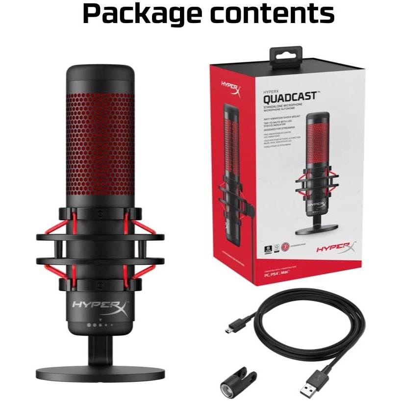 hyperx-quadcast-standalone-microphone-ไมโครโฟน-ของแท้-ประกันศูนย์-2ปี