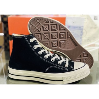 (ราคาพิเศษ) รุ่นสุดฮิตขายดี!!รองเท้าผ้าใบหุ้มข้อ Converse  FirstString 1970s Repro​ HI-Top สีดำ คลาสสิค ส่งด่วน-ส่งเร็ว