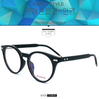 Fashion แว่นตากรองแสงสีฟ้า รุ่น M korea 404 สีดำเงา ถนอมสายตา (กรองแสงคอม กรองแสงมือถือ) New Optical filter