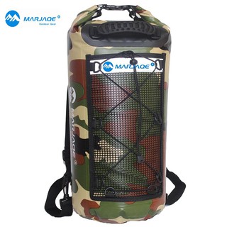 ภาพหน้าปกสินค้าMARJAQE B1613 กระเป๋ากันน้ำ Dry bag ขนาด 25L สำหรับกิจกรรมทางน้ำ ตั้งแคมป์ เดินป่า พายเรือคายัค ที่เกี่ยวข้อง