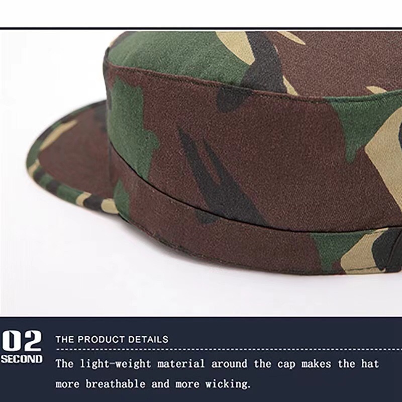หมวกเบสบอล-กันแดด-ลายพราง-สามารถปรับได้-สไตล์ทหาร-สําหรับชาย-และหญิง
