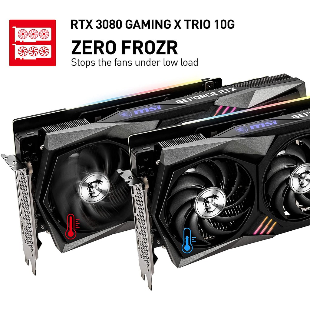 MSI GeForce RTX 3080 GAMING X Z TRIO 10G #VGA RTX3080 | Shopee