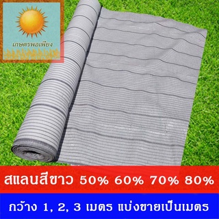 ภาพหน้าปกสินค้าสแลนสีขาว แสลน 50%,60%,70%,80% กว้าง 1,2,3 เมตร แบ่งขายเป็นเมตร 1ชิ้นเท่ากับความยาว1เมตร ที่เกี่ยวข้อง