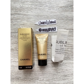 รองพื้นหน้าเนียน CHANEL2HAND99 CHANEL SUBLIMAGE LE TEINT TEINT CREME Ultimate Radiance Cream Foundation เนื้อครีม ชาเนล