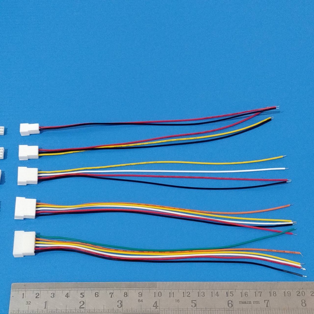 1-ชุด-สาย-jst-plug-สายแบต-สายปลั๊ก-ตัวผู้-ตัวเมีย-male-female-connector-รุ่น-xh2-54-2p-ถึง-6p-แบบ-d-20cm
