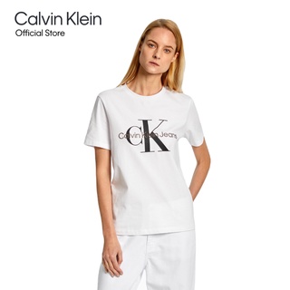 เสื้อยืดสีขาวCalvin Klein เสื้อยืดผู้หญิง รุ่น J218885 YAF - สีขาว
