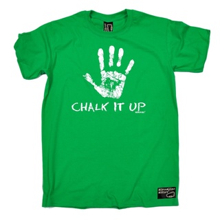 เสื้อยืด ผ้าฝ้าย 100% พิมพ์ลายกราฟฟิค Chalk It Up Art Bouldering แนวตลก สําหรับเล่นกีฬา วันเกิดS-5XL