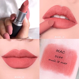 limited MAC Powder Kiss Lipstick 3g. สี 314 Mull it over