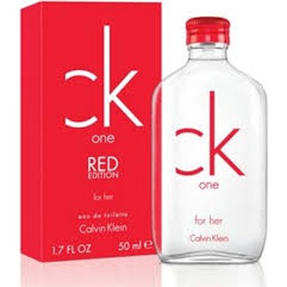 น้ำหอมซีเค วัน เรด ขวดใส CK One Red Edition for Her EDT 100 ml. สินค้าของแท้ พร้อมส่ง กล่องซีล