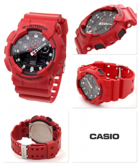 g-shock-ga-100b-4aสีแดงรุ่นฮิท