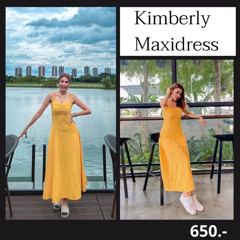 kimberry-maxidress-สีเหลือง
