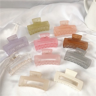 กิ๊บติดผมอะคริลิค สีเจลลี่ สไตล์เกาหลี สําหรับผู้หญิง