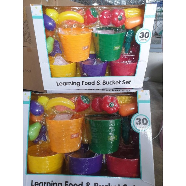 ชุดผักผลไม้แยกสี Learning Food & Bucket Set | Shopee Thailand