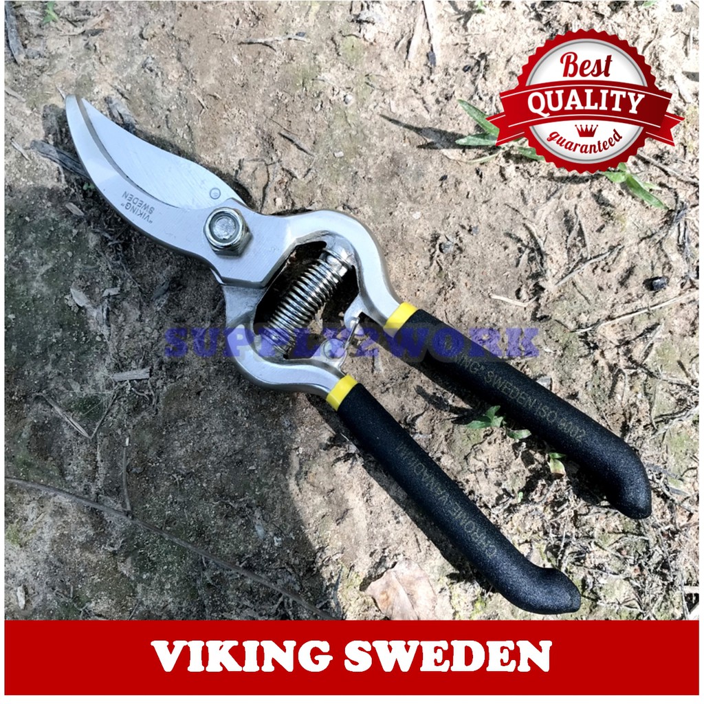 ภาพหน้าปกสินค้า(อย่างดี) Sailing Viking กรรไกรตัดกิ่ง กรรไกรตัดกิ่งไม้ 9 นิ้ว (สวีเดน)