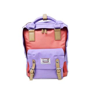 กระเป๋าเป้รุ่นDougnut สีสวย ตัดสองสี เหมาะกับนักเรียน นักศึกษา ทันสมัย