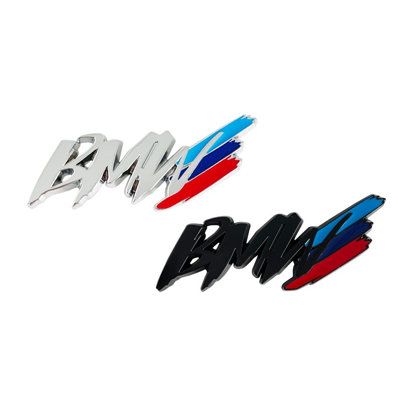 สติกเกอร์โลโก้โลหะ-3d-ดัดแปลง-สําหรับติดตกแต่งรถยนต์-bmw-m3-m5-1-3-4-5-series-x1-x3-x5-m