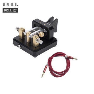 【DOLLDOLL】Automatic Morse Keyer Dual-Paddle Telegraph Key CW Key for Ham Radio Users
