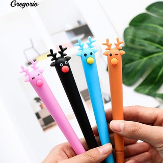 ภาพขนาดย่อของสินค้าGregorio Cute Elk Design 0.5mm Gel Pen เครื่องเขียนเครื่องเขียนสำหรับนักเรียน