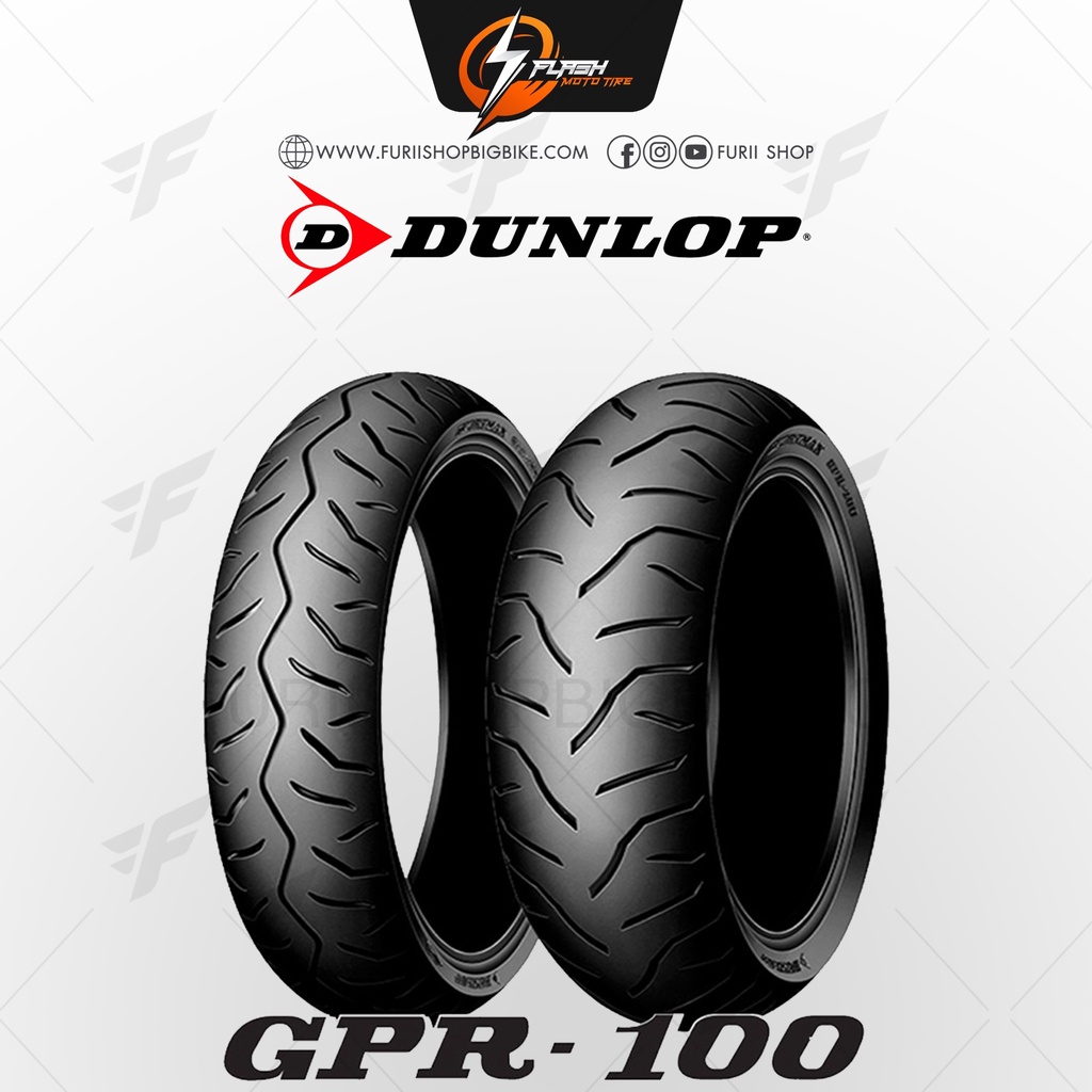 ยางมอเตอร์ไซค์บิ๊กไบค์-dunlop-scooter-amp-minibike-gpr-100-flash-moto-tire