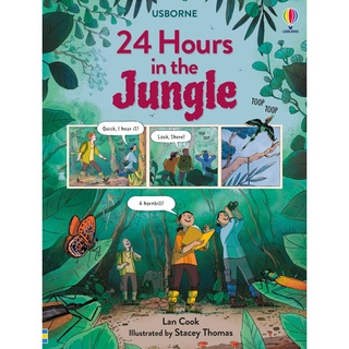 DKTODAY หนังสือ USBORNE 24 HOURS IN THE JUNGLE (AGE 7+)