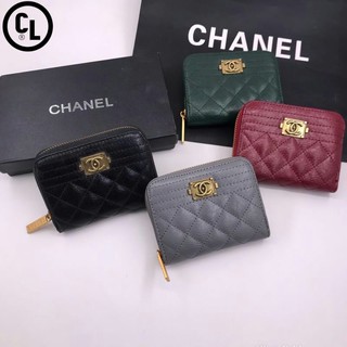 กระเป๋าสตางค์ใบสั้น์Chanel wallet styleกระเป๋าสตางค์พร้อมกล่อง
🔺 Size 4.5”