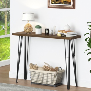 โต๊ะโซฟาด้านข้างคอนโซลยาว Console Table for Entryway Storage Shelf Modern Accent Side Stand Display Table