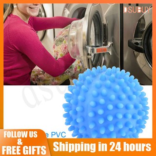 [READY STOCK] Laundry Washing Drying Fabric Softener Ball 4pcs/Set Blue PVC Reusable Dryer Balls