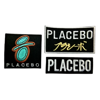 Placebo ตัวรีดติดเสื้อ หมวก กระเป๋า แจ๊คเก็ตยีนส์ Hipster Embroidered Iron on Patch  DIY