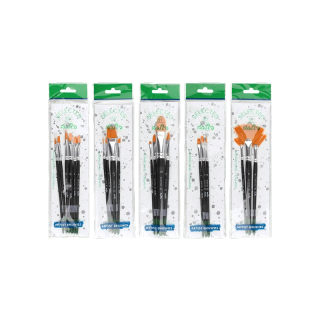 โปรโมชั่น : Somjai Selected ชุดพู่กัน พู่กัน พู่กันเหมาะสำหรับใช้กับสีน้ำ สีโปสเตอร์ สีอะคริลิค ชุดพู่กันสมใจ